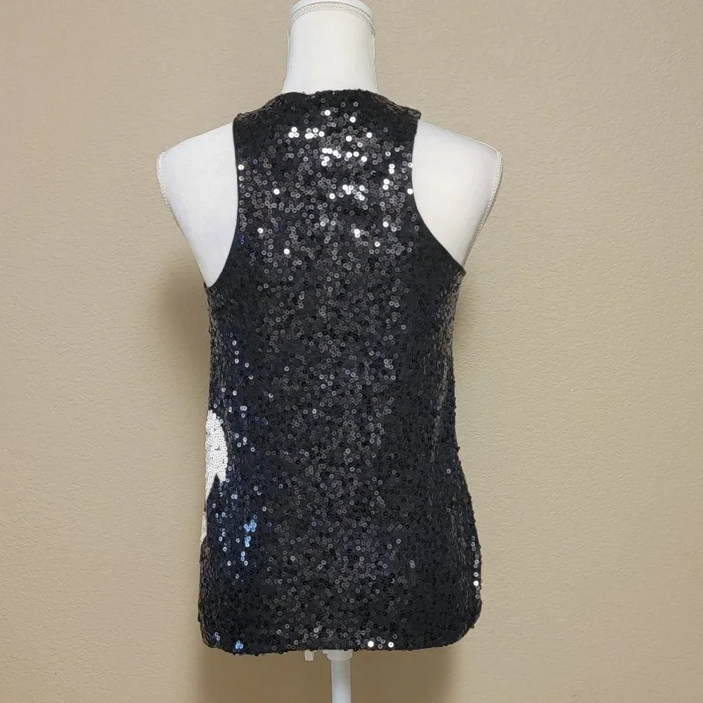 J. Crew Sequin Anchor Nautical Racerback Tank Top - Picture 5 of 14